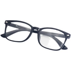 Kính Cận Lão Pha Lê Thủy Tinh Thoải Mái Thời Trang Cho Nam Và Nữ Khung Đen 100 Độ Kính Cận Lão Phong Cách Cổ Điển