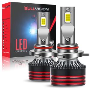 Bullvision 800W 600000LM M8PRO Bộ Bóng Đèn Pha LED H7 H11 H1 H4 6000K Ống Đồng Đôi Cho Ô Tô 12V Độ Sáng Cao
