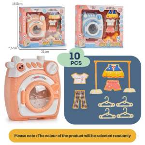 Toy Washing Machine vending machine Pretend Play Laundry Ironing Children Washer Dryer Kids Girl Boy Gift | Mainan Kanak Mesin Basuh