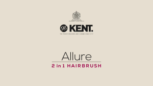 Kent Brushes Allure - Perfume Hair Brush With 2 Interchangeable Heads and Luxury Weighted Handle