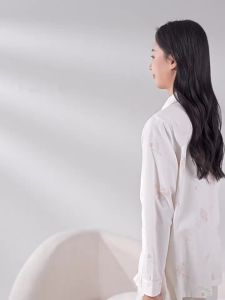 SHI YUE JIE JING | Antibacterial Breathable Nursing Pajama Set