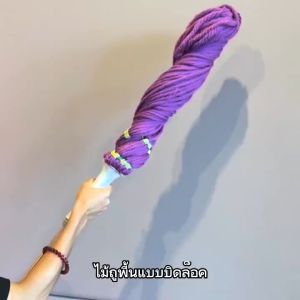 AT.Homemart ไม้ถูพื้น ด้ามสแตนเลสรุ่นหนาอย่างดี ปรับระดับได้ถอดเก็บได้ ประกอบง่าย ใช้ถูพื้นอเนกประสงค์ ผ้าม๊อบไมโครไฟเบอร์ พร้อมส่งฟรี