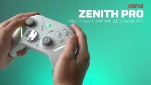 Fantech | FANTECH ZENITH PRO WGP18 Wireless Game Controller Switch Between Mechanical or Hall-effect Triggers Built-in Gyro Sensor Gamepad
