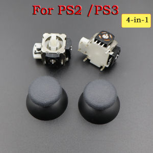 Full Set 3D Analog Joystick +Thumb Stick Cap Replacement For PS2 PS3 Game Controller Repair Parts