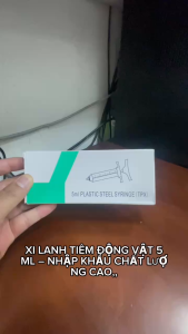 Xi Lanh tiêm động vật 5ml nhập khẩu