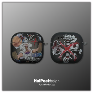 Anime Pirate Hunter D 25th Anniversary Luffy Sticker Anti-Fall Protection Case for Apple AirPods 4 pro 2 1 3 4 Soft TPU Shell