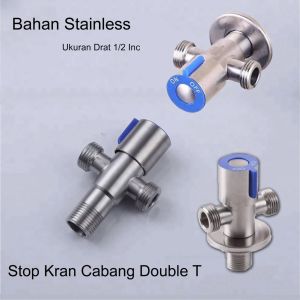 Grosir Stop Kran Cabang T Kran TEE 1/2 inc New Model SKD Elegan