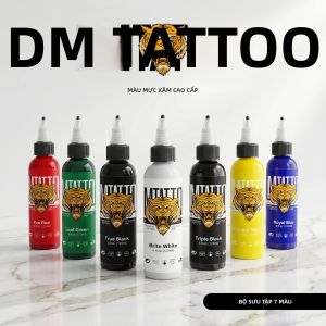 Mực Xăm Chuyên Nghiệp 120ml Nhiều Màu Dùng Để Luyện Tập Vẽ Tranh Nghệ Thuật Trên Cơ Thể Dành Cho Nghệ Sĩ Xăm Hình Mực Gốc Nước