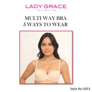 Lady Grace Multi-way Push-up Bra 5053: A Supportive Underwire Bra for Women