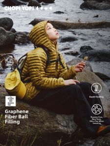 chopiyopi | Thermal Heat Generating Graphene Padded Jacket with Quilting and Hood for Children