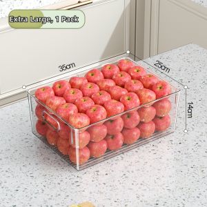 Handheld Transparent Acrylic Pull-out Fridge Organizer
