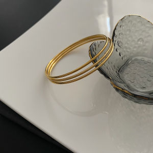 Three Rings Titanium Steel Bracelet Womens Fashion Jewelry Thin Multi-Loop Hand Chain Popular Internet Small Niche Accessory