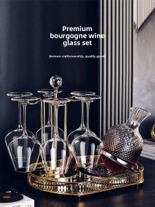CRISTALGLASS | Luxury High-end Wine Cabinet Decor for Living Room Gifts