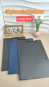 5/10pcs Clipboard Long Size with Cover Hard PP File Folder Clip Board For Office Paper Organzier