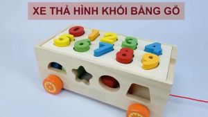 [HCM]Xe thả số thả khối - Đồ chơi thông minh cho bé