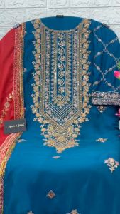 [PRE-ORDER] Ready Made Hevi Chinon With Embroidery Work Suit (10-15days delivery)