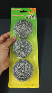 Steel Wool Dish Scrubber 3pcs
