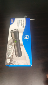 Super Bright BM -T30 2000LM LED Flashlight USB Rechargeable Zoom Tactical Torch with Power Display Camping Fishing Outdoor Work Emergency Lantern Light