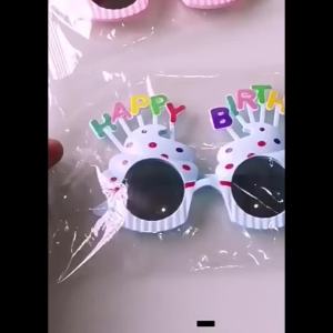 Nexlent Happy Birthday Funny Sun Glasses Plastic Glasses Party needs party supplies
