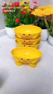 Kotak Sabun Itik Kuning Kecil K7840 (Set 3) / K7840 小黄鸭肥皂盒 (1套3个) / K7840 Little Yellow Duck Soap Box (Set of 3)