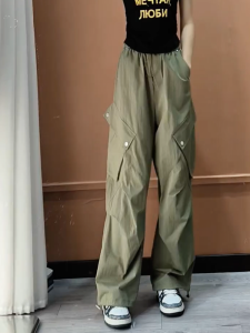 MANMI | Trendy Stylish Khaki Loose Fit Trousers