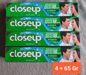 Closeup Pasta Gigi Menthol Fresh (4 × 65 Gram)