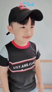 Lily And Clark Topi Anak Baseball Terkeren dan Cocok Sebagai OOTD Anak Warna Hitam Merah TB11