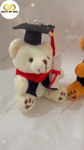 12cm Graduation Bear Convocation Teddy Bear Keychain Convo Stuffed Toy Plushie Anak Patung Beruang Konvo Graduasi 毕业熊公仔