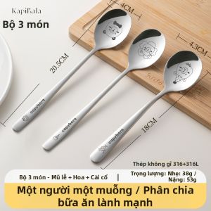 Suncha | Muỗng Inox Cấp Thực Phẩm Thân Thiện Với Trẻ Em