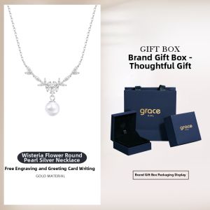 Grace Girl | Smile Wisteria 1 Carat Moissanite Necklace Gift