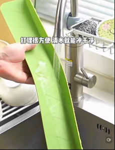 Water Sink Splash Guard for Kitchen Countertop Bathroom Basin Anti-Splash Pad Easy Installation