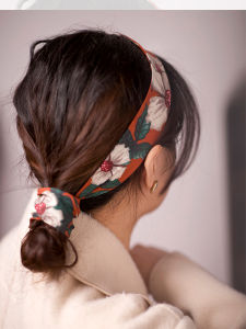 Retro Palace Red Hairband Womens Iron Wire New Year Conference Red Head Jewelry Hawthorn Trace Vintage Style Hair Accessory