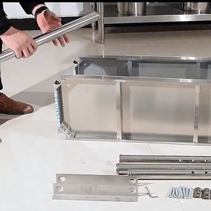 HEJI Kitchen Table Stainless Steel Console Table Multifunction Working Table Stainless Table For Kitchen