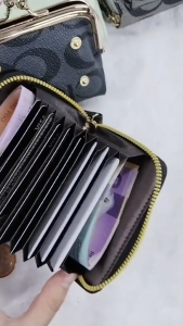 Printing Coin Purse Fashion Kiss Lock Wallet Mini PU Leather Card Holder for Women