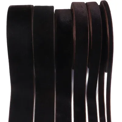 Ruy Băng Nhung Đỏ Rượu/đen 5-10 Thước Rộng 6-32mm Làm Thủ Công Dùng Làm Nơ Gói Quà Trang Trí Bó Hoa Tự Làm Trang Trí Tiệc Giáng Sinh Chất Liệu Polyester/cotton