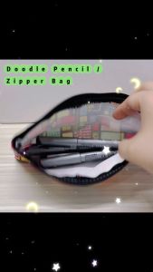 Colourful Pencil Bag / Zipper Bag 1 -19cm x9cm