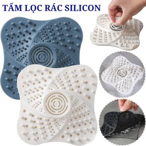 Miếng Lọc Rác Có Giác Hút - Tấm Chặn Rác Cho Cống Thoát Nước Sàn Chống Tắc Nghẽn Tiện Dụng - Lưới Lọc Rác Bồn Rửa Chén / Bộ Lọc Thoát Nước Bồn Rửa Nhà Bếp