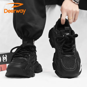 Deerway Mens Casual Sports Shoes Fall Collection Running Mountain Climbing Anti-slip Wear-resistant Shock-absorbing Trendy Shoes