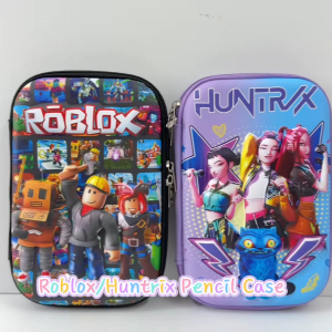 Roblox Huntrix Large Capacity Hard Shell Pencil Case Box Double Layer School Stationery Organizer for Student Kids大容量铅笔盒