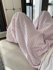 Quần Ống Rộng Màu Hồng Cho Nam Và Nữ Mùa Hè Rộng Rãi Quần Ống Rộng Phong Cách Lười Biếng Quần Dài Thường Ngày Quần Ống Rộng