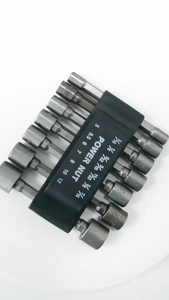 สว่านเจาะรูน็อต ไดรเวอร์น็อต สำหรับไขควงไฟฟ้า เครื่องมือสกรูประแจ ตัวแปลงประแจ ชุดซ็อกเก็ต ซ็อกเก็ตก้านหกเหลี่ยม ชุดไขควงไขควง ซ็อกเก็ตน็อตหกเหลี่ยม