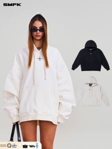 SMFK | Oversized Statute Crossed Cotton Hoodie