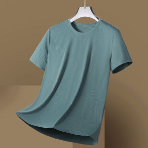 Áo Thun Tay Ngắn Ice Silk Mỏng Mùa Hè Cổ Tròn Thoáng Khí Nhanh Khô Thường Ngày Cho Nam Áo Thun Spordela Thương Hiệu