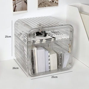 Large Capacity Desktop Organizer Drawer Cabinet Transparent Storage Box for Girls Stationery Cosmetics Bedroom Plastic Organizer