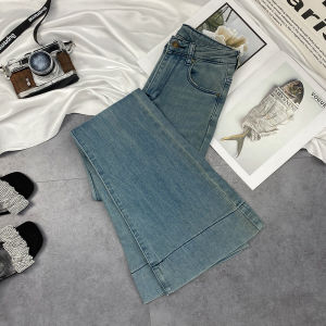 High Waist Slim Fit Bell Bottom Jeans Womens Autumn Fashion 2025 New Style Retro Cotton Stretch Denim Anti-Wrinkle Jeans