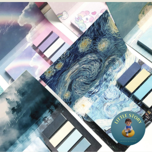 Starry Night Themed Sticky Notes Set for Office and School Use - 325 Sheets 6cm x 6cm New