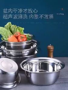 Panduan Membeli Baskom Stainless Steel Berkualitas & Saringan Cuci Buah Sayur Rice Sieve Tirisan