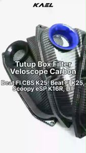 Tutup Box Filter Veloscope Carbon & Aksesoris Motor FI Lama-Old
