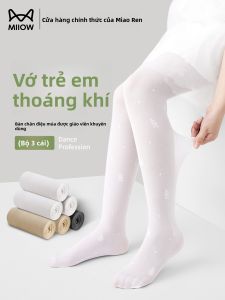 Tất khiêu vũ MiiOW cho trẻ em làm bằng nylon mỏng nhẹ phong cách đơn giản