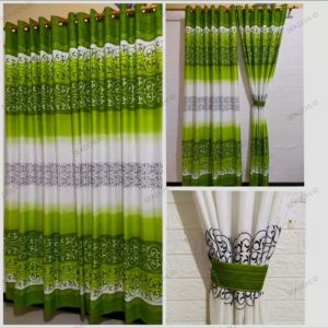 Hordeng hordwng cantik mewah murah smokring motif estetik multifungsi untuk pintu dan jendela